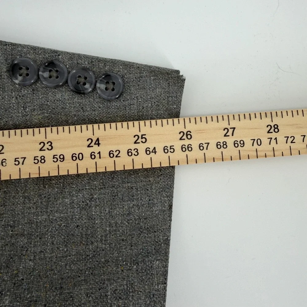 Jos. A. Bank Sport Coat Mens 42L Gray 100% Silk Signature Collection Blazer